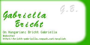 gabriella bricht business card